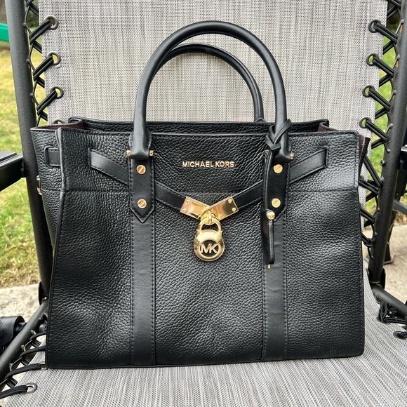 Michael Michael Kors Hamilton Large Traveler Black - Picture 1 of 7